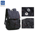 wholesale fashion camo solar battery backpack with USB port